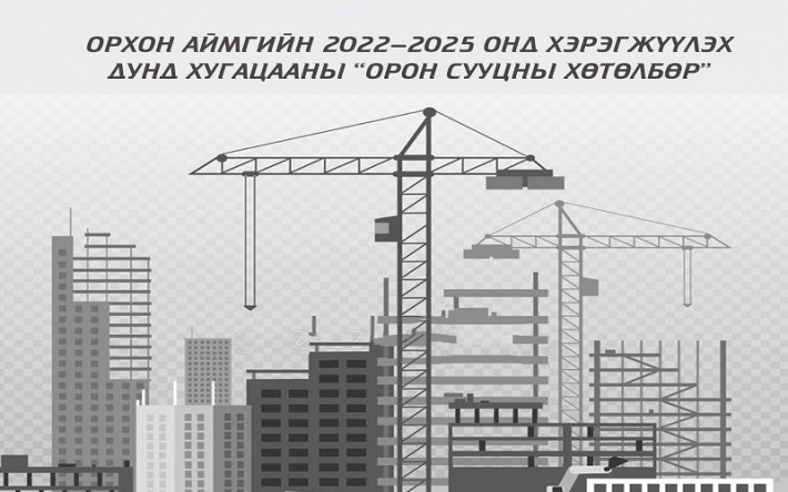 Орхон аймаг 2022-2025 онд хэрэгжүүлэх дунд хугацааны “орон сууцны хөтөлбөр” боловсруулж байна 